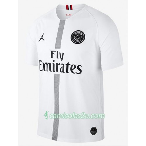 Camisolas de Futebol Paris Saint Germain Jodan Branco Equipamento 3ª 2018/19 Manga Curta 2018/19 Manga Curta Camisolas de Futebol Paris Saint Germain Jodan Branco Equipamento 3ª 2018/19 Manga Curta 2018/19 Manga Curta